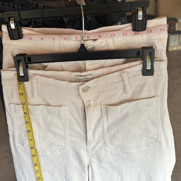 Capris - white ca bi pants / Jessica Simpson wide leg and Angel straight leg - Picture 7 of 13